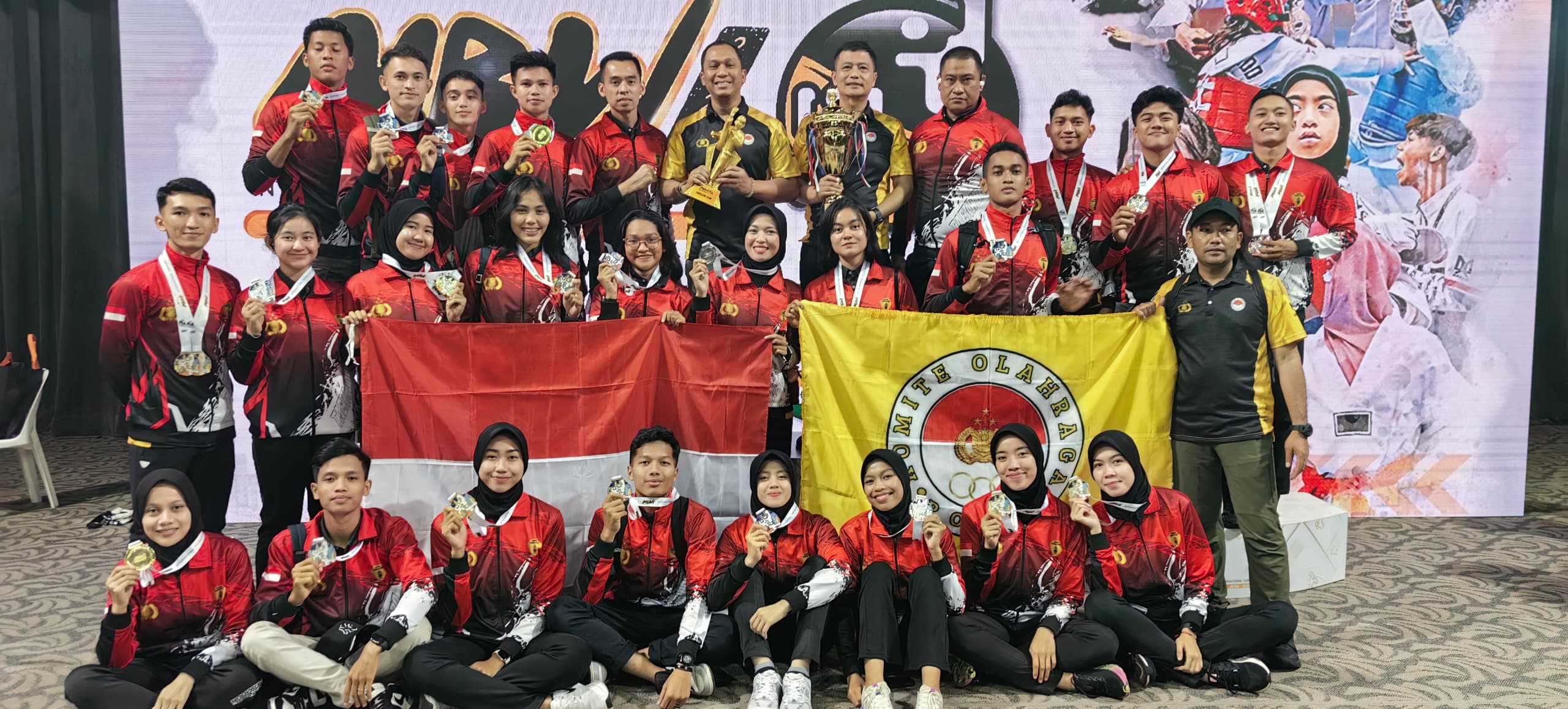 Tim Taekwondo Garbha Presisi Polri mendulang prestasi di kejuaraan Taekwondo Internasional di Malaysia 2024