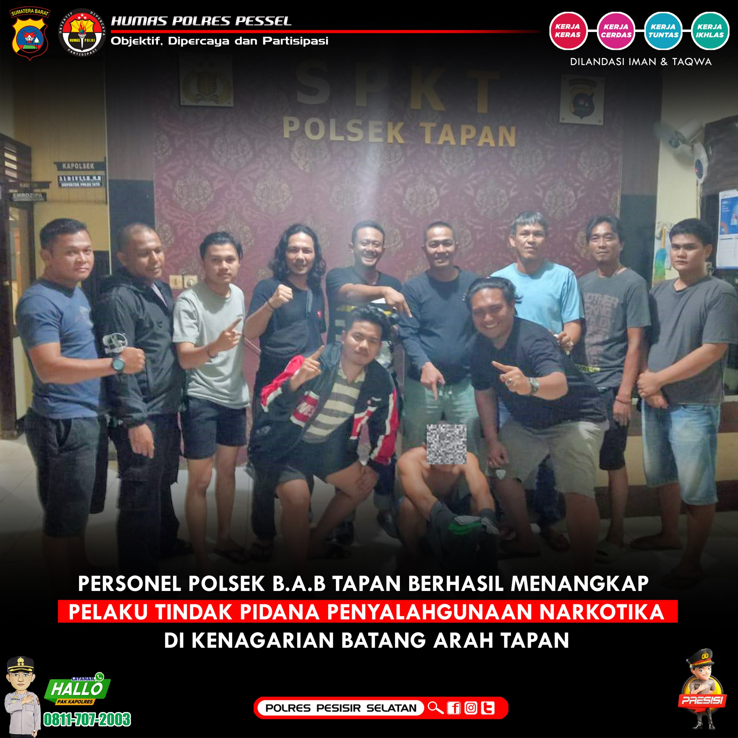 Polsek BAB Tapan Tangkap Diduga Pengedar Sabu dengan Barang Bukti 8 Paket, Uang Tunai dan Timbangan 