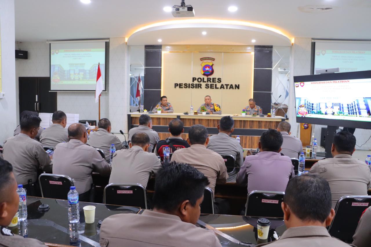 Polres Pesisir Selatan Laksanakan Pelatihan Teknis dan Pengoperasian Virtual Operation E-Samapta Sumber APBN Sejajaran Polda Sumbar.