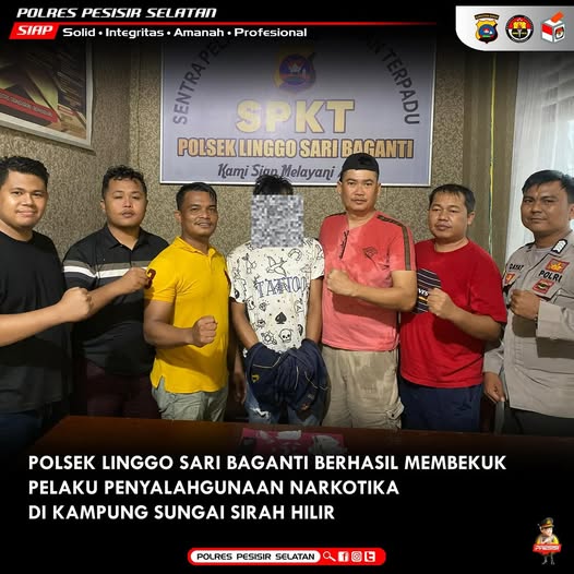 Upaya Polsek Linggo Sari Baganti Libas Pelaku Narkoba Seorang Pria Berhasil di Amankan 