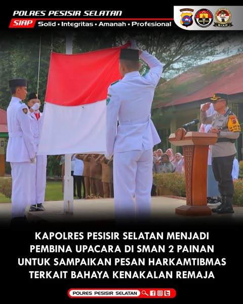 Kapolres Pesisir Selatan Kunjungi SMA Negeri 2 Painan.