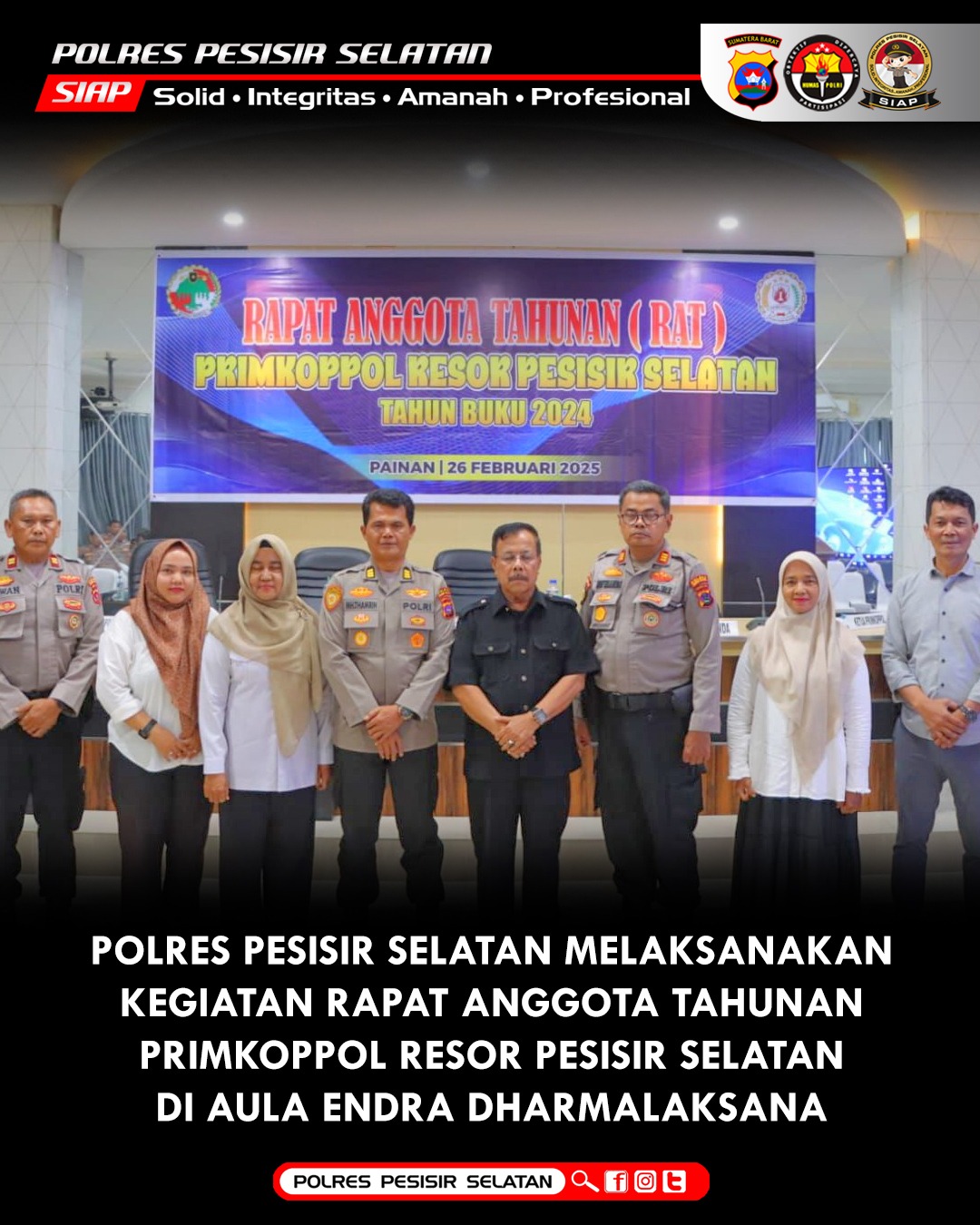 Primkoppol Polres Pessel Gelar RAT Tahun Buku 2024