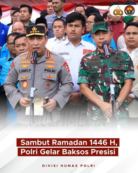 Polri menggelar baksos presisi dengan menyalurkan 144.161 paket sembako kepada masyarakat di 38 Polda jajaran.