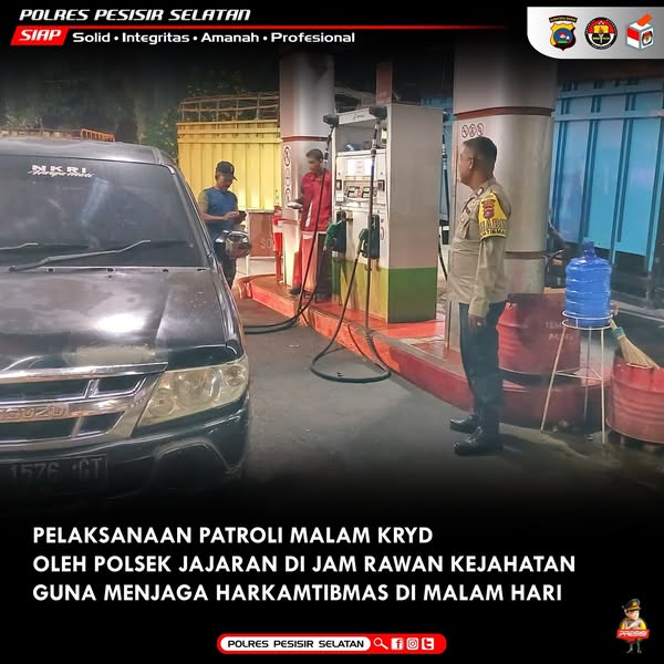 Antisipasi Tindak Kejahatan Di Malam Hari, Polsek Sejajaran Melaksanakan Patroli Malam Guna Menjaga Harkamtibmas.