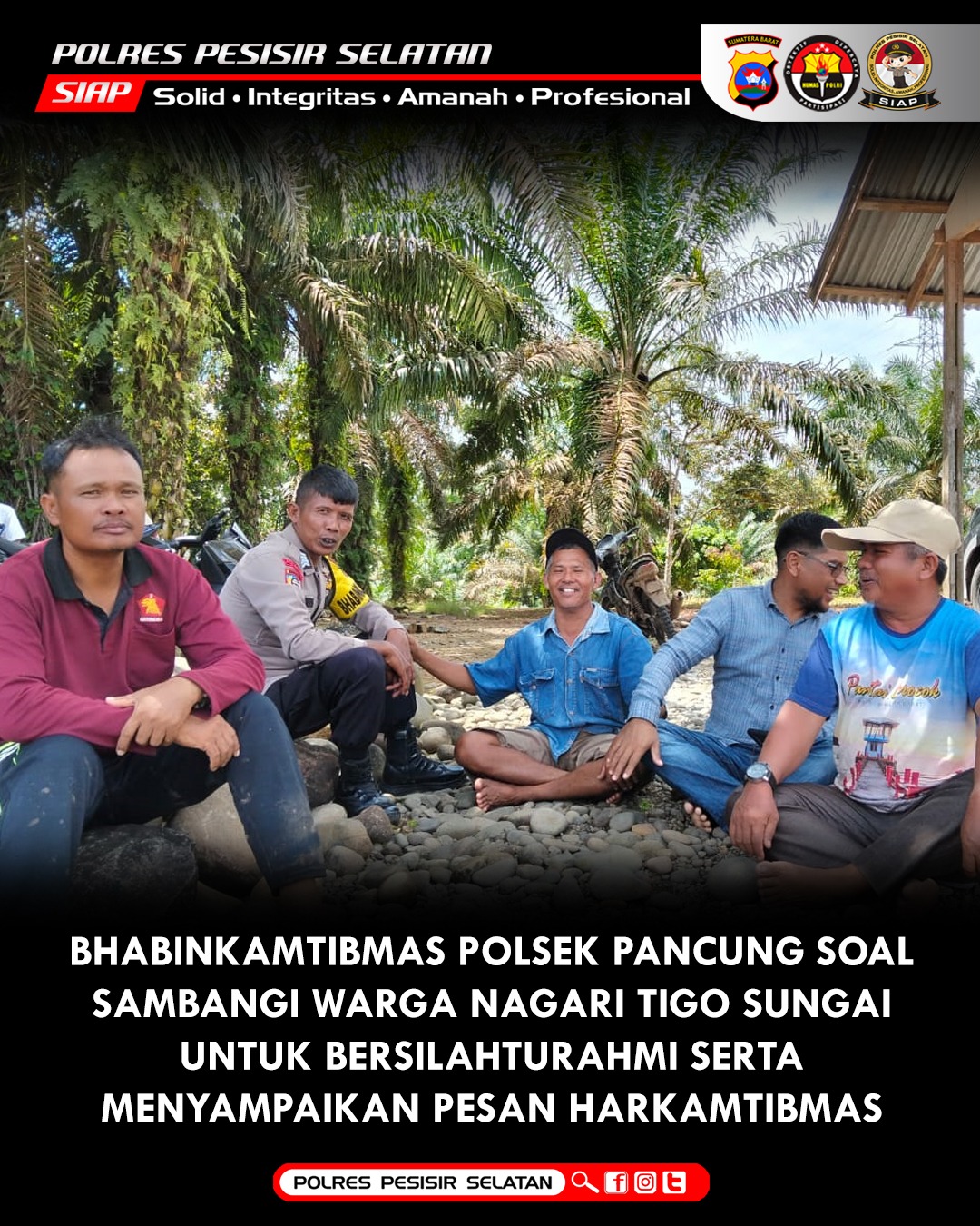 Bhabinkamtibmas Polsek Pancung Soal BRIPKA MAHMUDI Kesatuan Polres Pesisir Selatan.
