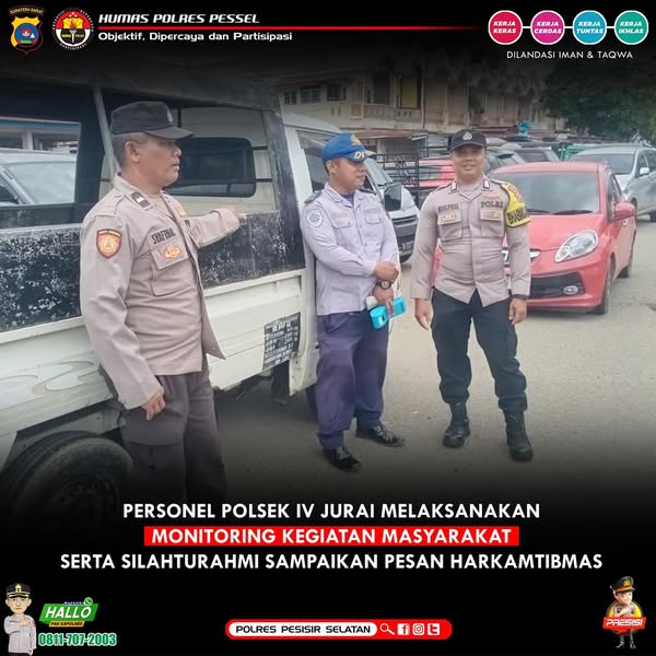 Sukseskan Program Nagari Untuk Kesejahteraan Masyarakat Bhabinkamtibmas Polsek IV Jurai Lakukan Pendampingan Agar Berjalan Lancar