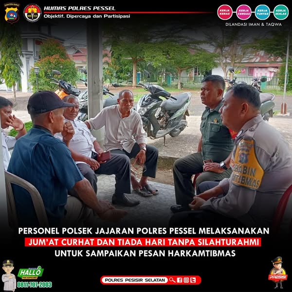 Pemeliharaan Harkamtibmas Polsek Jajaran Polres Pessel Bersinergi Dengan Pemerintahan Nagari dan TNI Sukseskan Berbagai Program Untuk Kesejahteraan Masyarakat