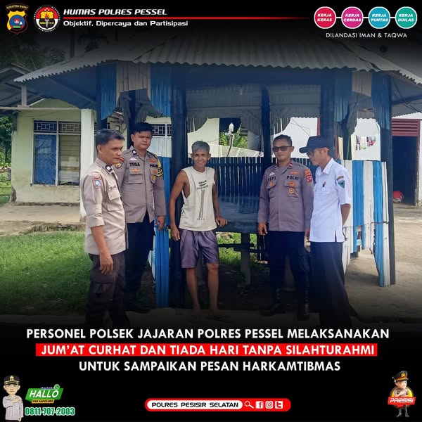 Pemeliharaan Kamtibmas Polsek Batang Kapas Galakkan Satkamling dan Polsek Lengayang Turut Berikan Masukan Dalam Turnamen Sepakbola
