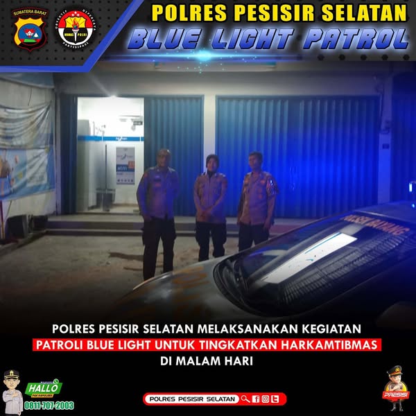 Patroli Blue Light Polres Pessel dan Polsek Jajaran Wujud Pelayanan Kepolisian Optimal Untuk Masyarakat Pessel