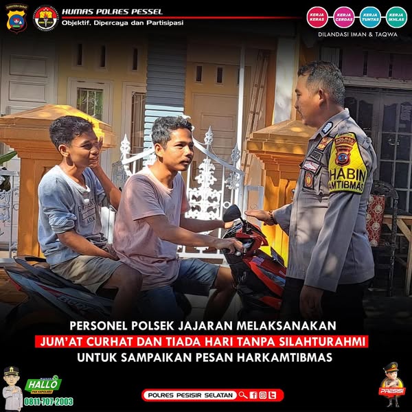 Rutinitas Seorang Bhabinkamtibmas Dalam Menunjang Progam Pemerintah di Wilayah Hukum Polres Pessel