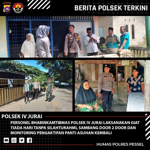 Perhatian Bhabinkamtibmas Polsek IV Jurai Ke Panti Asuhan dan Objek Wisata Agar di Optimalkan Untuk Kesejahteraan