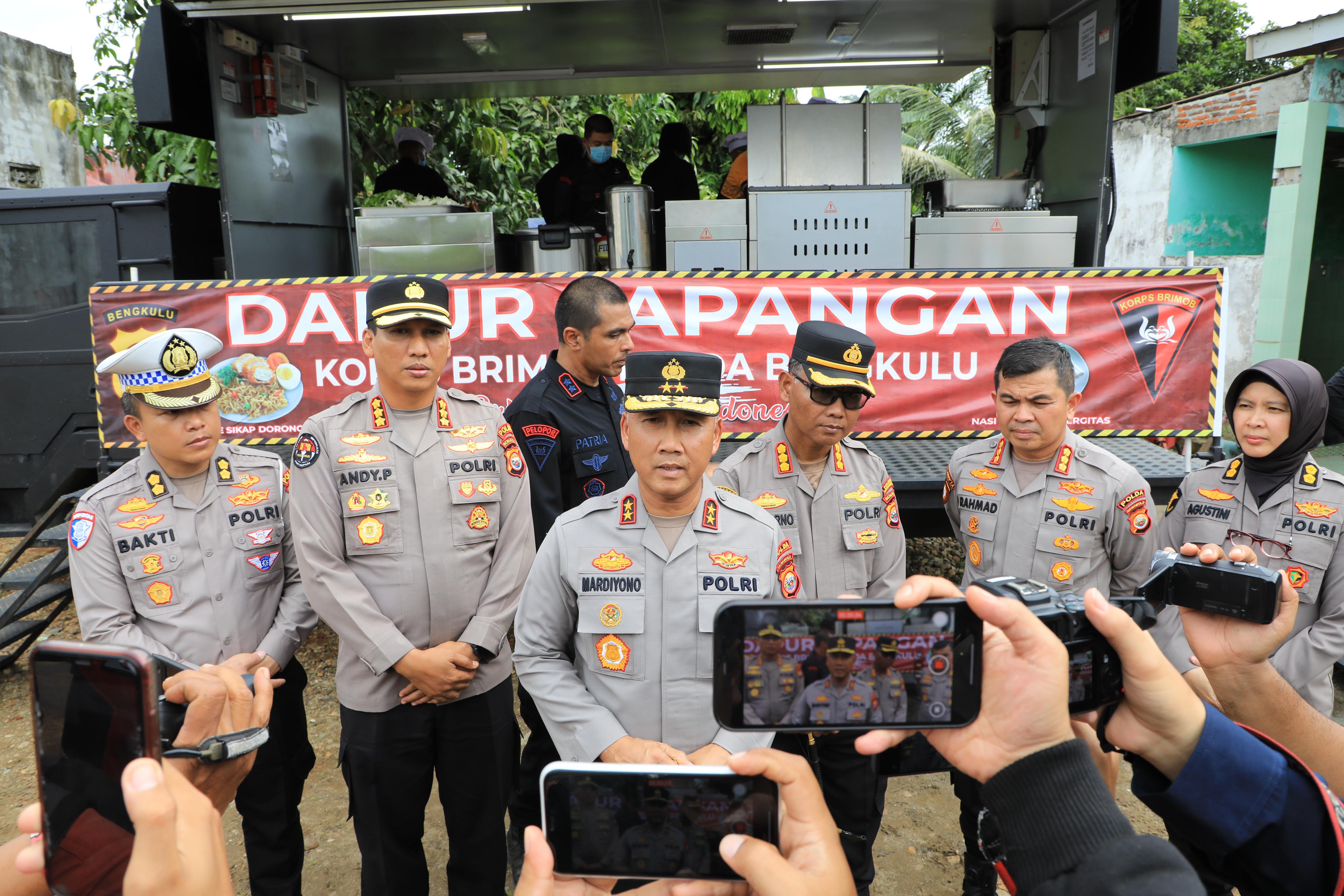 Kapolda Bengkulu siapkan tenda pengungsi hingga pelayanan psikologi untuk Korban gempa 