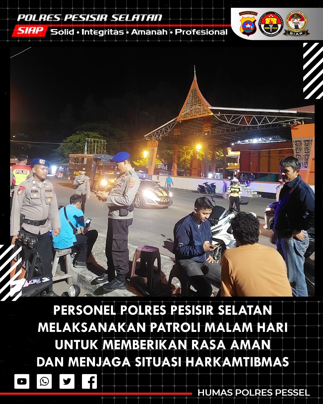 Apel Siaga Regu C Polres Pesisir Selatan: Antisipasi Gangguan Kamtibmas dan Cuaca Ekstrem