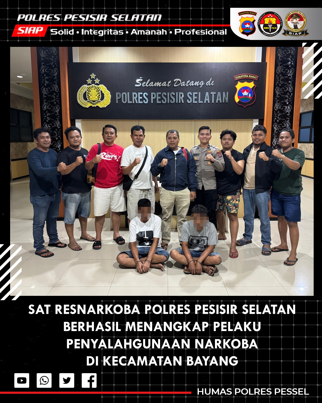 Satresnarkoba Polres Pessel Tangkap Dua Pengedar Sabu dalam Dua Hari Berturut-Turut