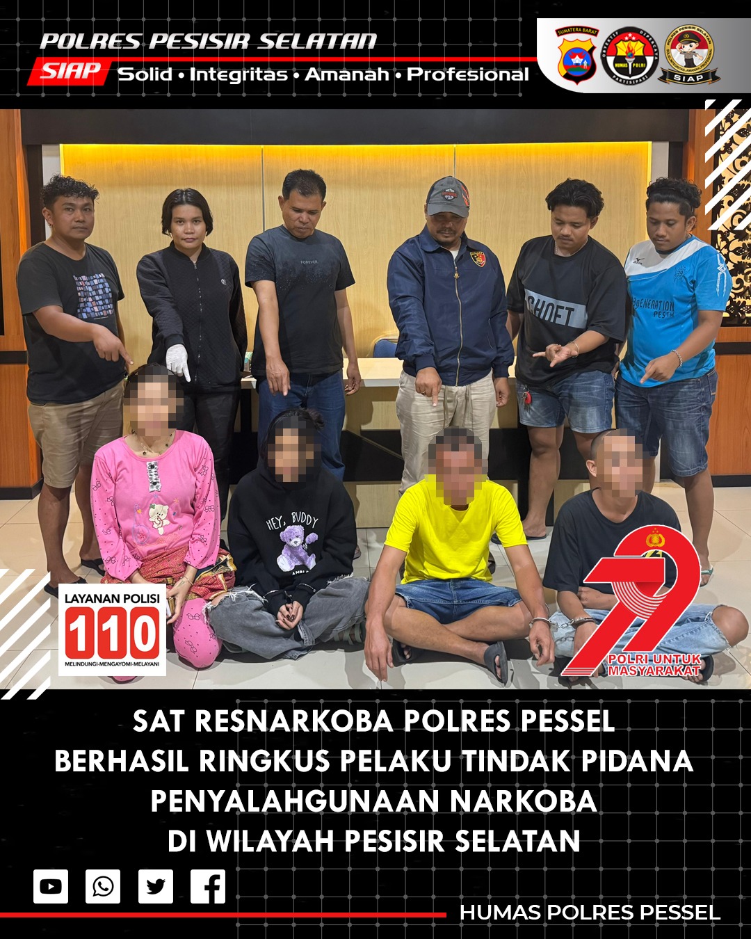 Satresnarkoba Polres Pesisir Selatan Tangkap Seorang Ibu Rumah Tangga Terkait Narkoba Jenis Sabu